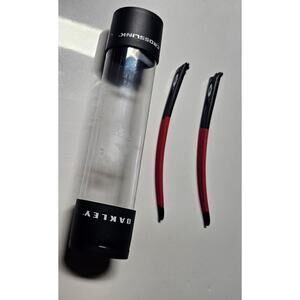 oakley cross link arms (red and black) new with container